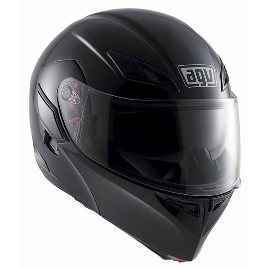 Modular Motorrad Helm Agv New Compact Dual Mono Genehmigung Gloss Black