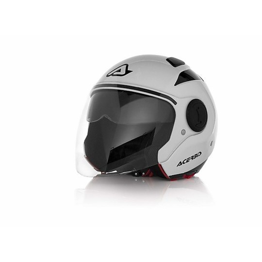 Modular Motorrad-Helm Jet Black Sunrise Acerbis Black Double Visor