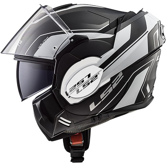 Modular Motorrad-Sturzhelm mit Kinnschutz Tipper LS2 FF399 Valiant Schwarz Weiß