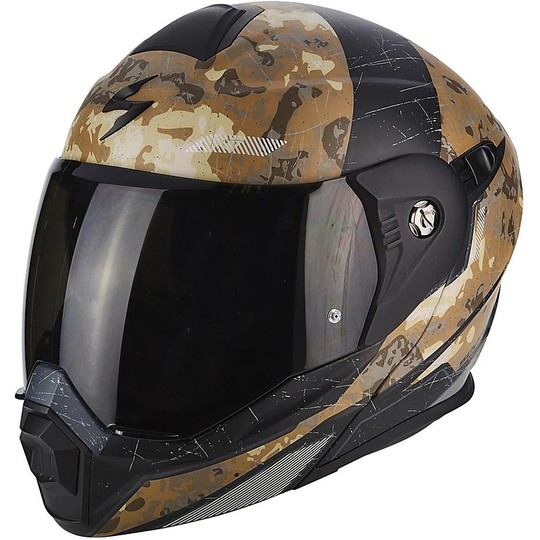 Modular Scuba Moto Helmet ADX-1 BattleFlage Black Sand