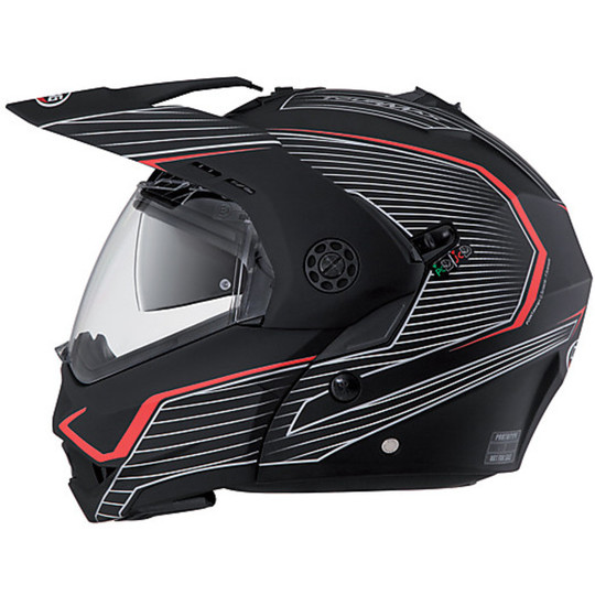 Modulare Motorrad Helm Caberg Modell Tourmax Sonic schwarz / rot