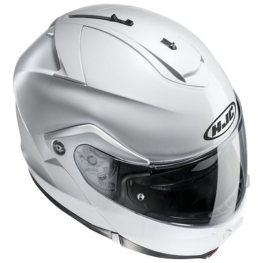 Modulare Motorrad Helm HJC IS-Max 2 Doppel Visor Glossy White