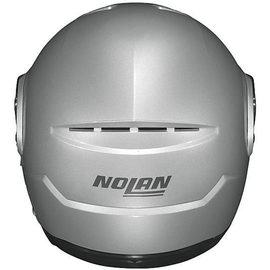 Modulare Motorrad Helm Nolan N90 Klassiker NCOM Silber Doppel Zulassung