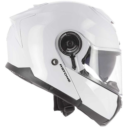 Modularer Helm Astone RT900 STRIPE Glossy White