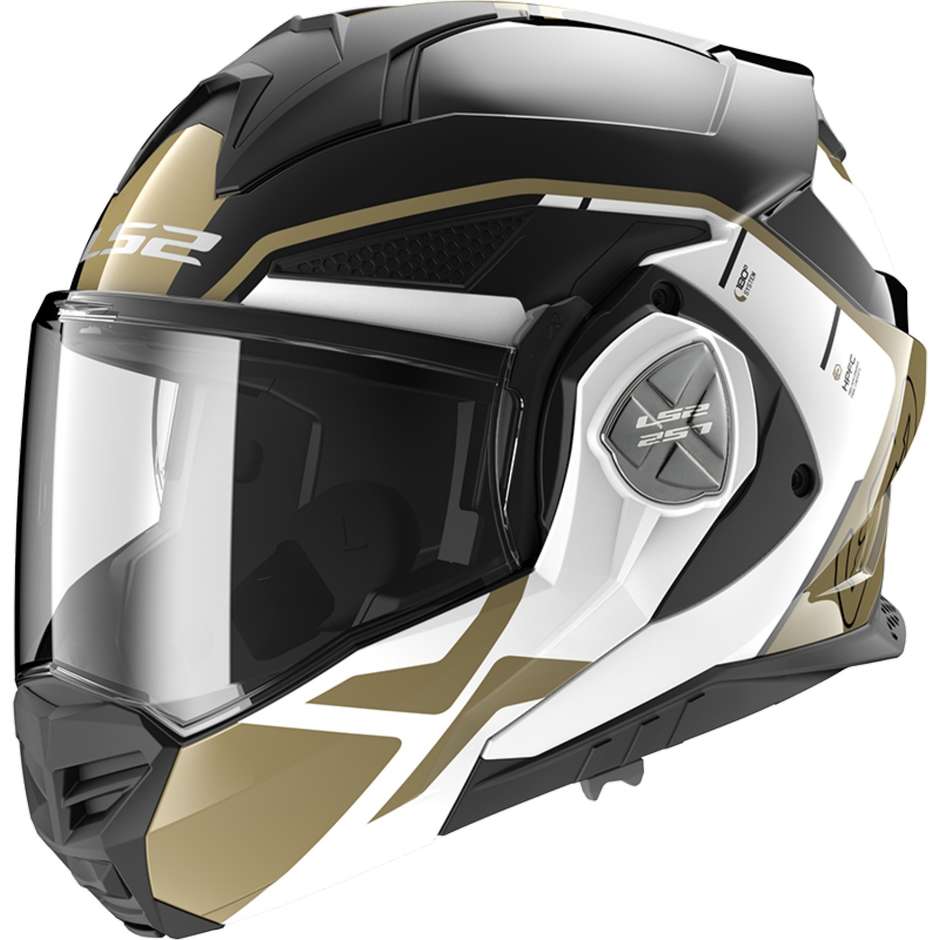 Modularer Helm aus HPFC-zugelassenem P / J Ls2 FF901 ADVANT X METRYK Black Gold