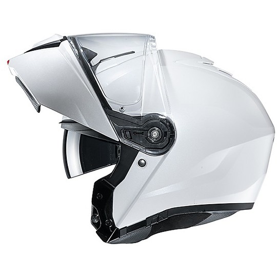 Modularer Helm mit doppelter Homologation P / J Moto HJC i90 Solid White