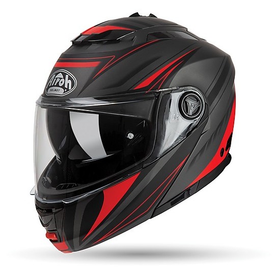 Modularer Helm Moto Airoh PHANTOM S Triple Red Opaque