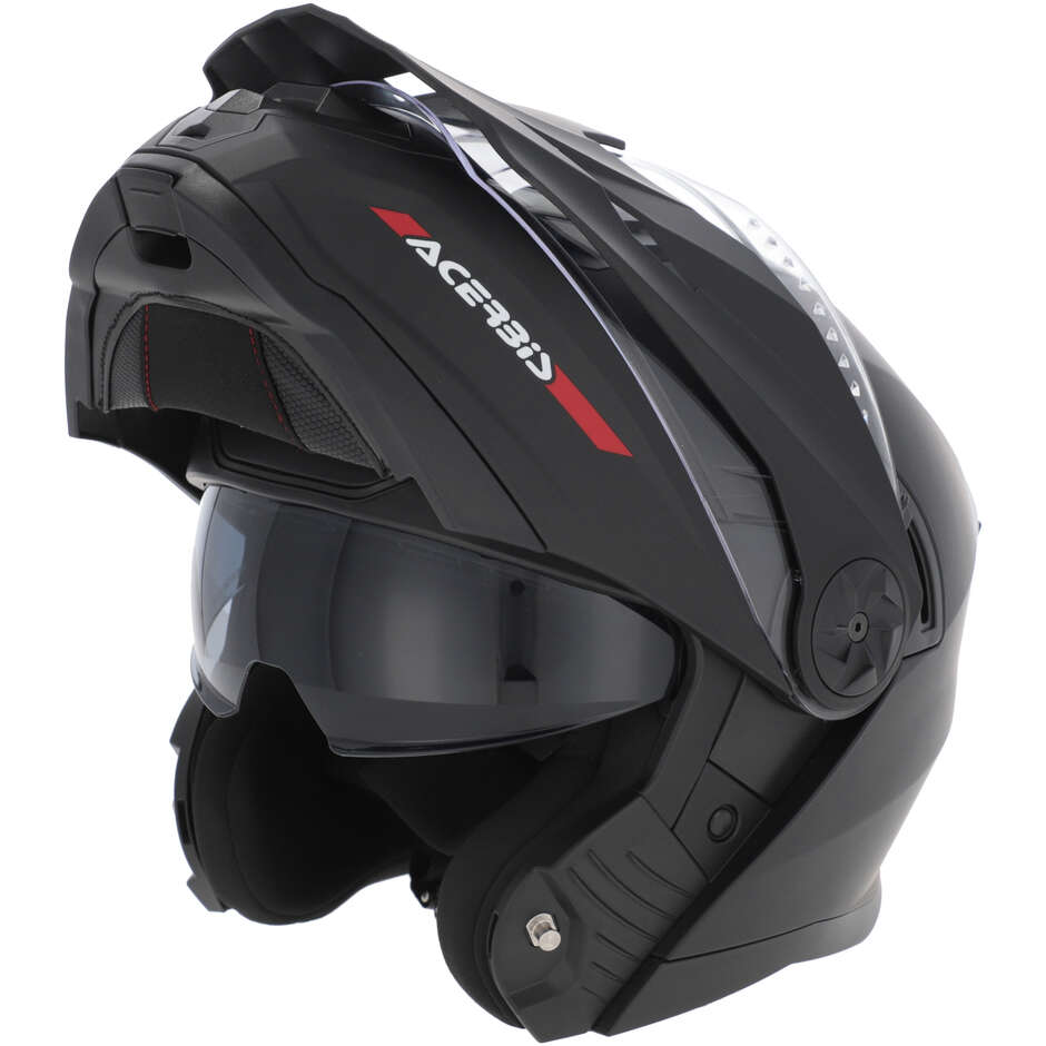 Modularer Motorradhelm Acerbis Rider P/J Mono Mattschwarz