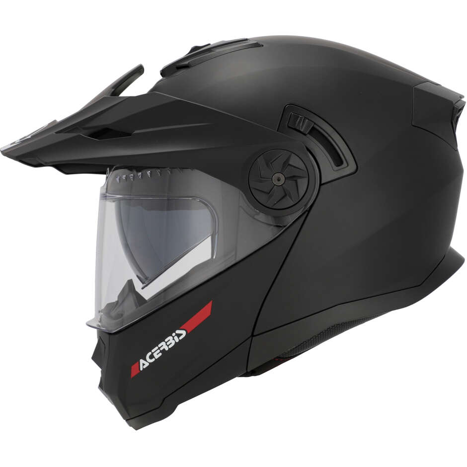 Modularer Motorradhelm Acerbis Rider P/J Mono Mattschwarz