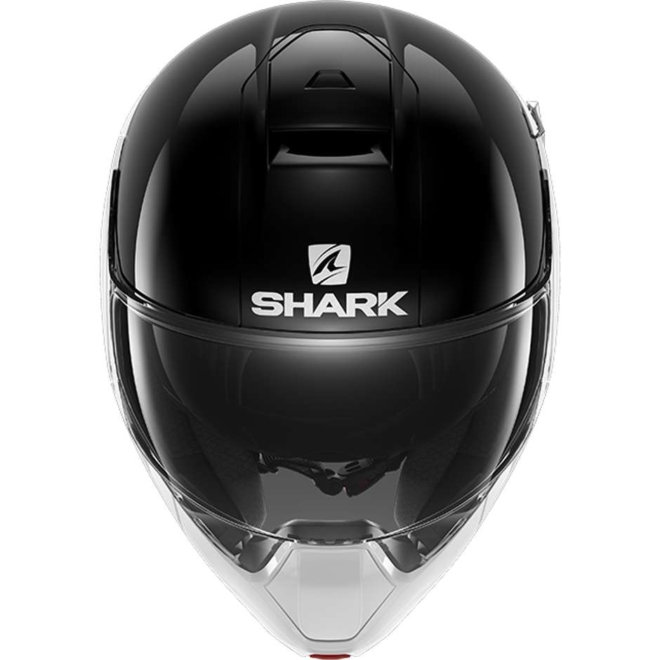 Modularer Motorradhelm In Shark EVOJET DUAL BLANK Weiß Schwarz Weiß