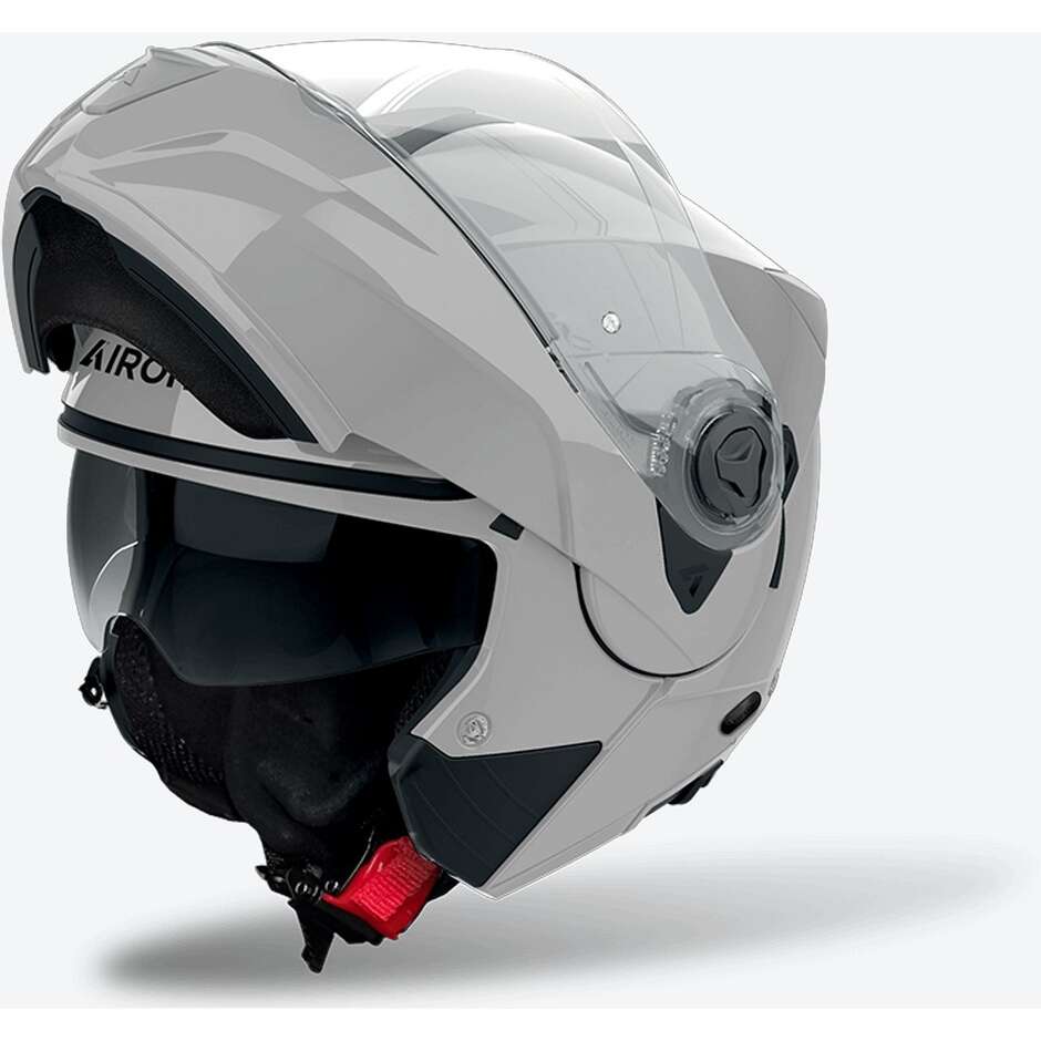 Modularer Motorradhelm mit P/J-Zulassung Airoh SPECKTRE Farbe Zementgrau