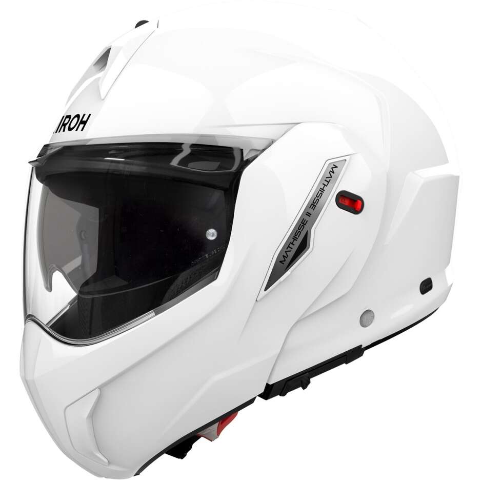Modularer Motorradhelm P/J Airoh MATHISSE 2 COLOR Glänzendes Weiß
