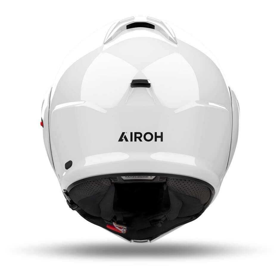Modularer Motorradhelm P/J Airoh MATHISSE 2 COLOR Glänzendes Weiß