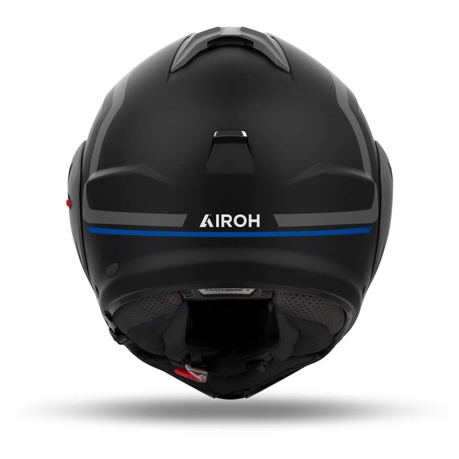 Modularer Motorradhelm P/J Airoh MATHISSE 2 GENIUS Mattblau