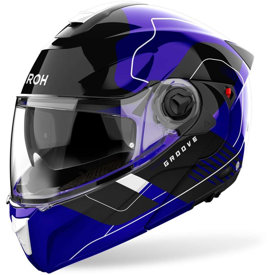 Modularer Motorradhelm P/J Airoh SPECKTRE GROOVE Glossy Blue