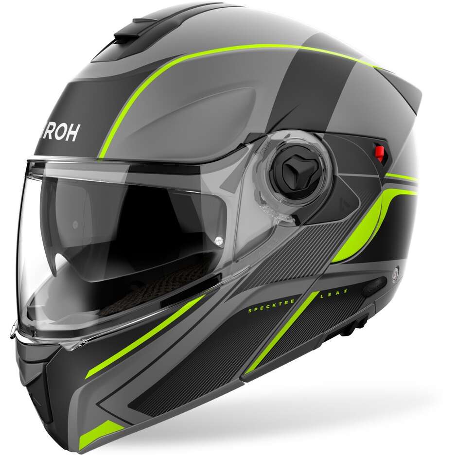 Modularer Motorradhelm P/J Airoh SPECKTRE LEAF Mattgelb