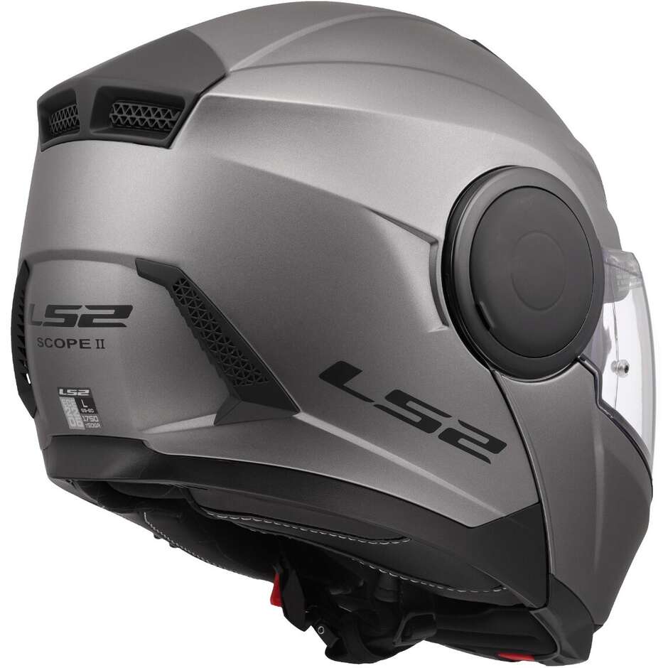Modularer Motorradhelm P/J LS2 FF902 SCOPE II SOLID Matt Titanium