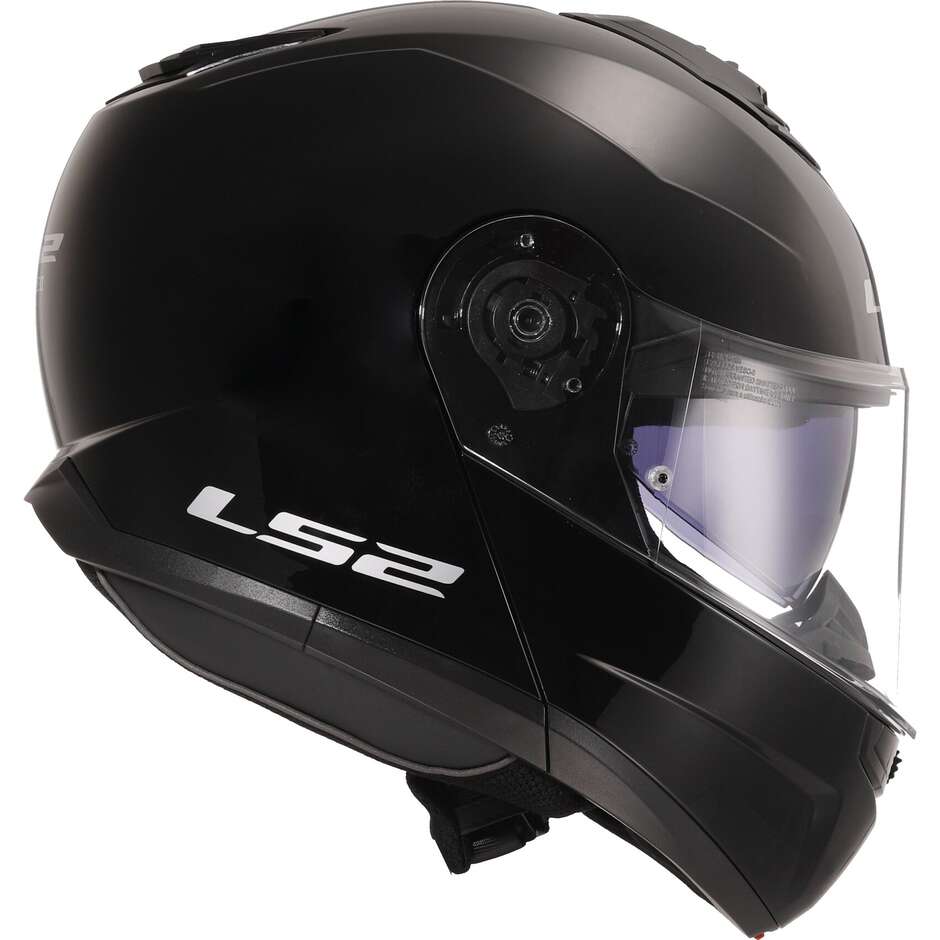 Modularer Motorradhelm P / J Ls2 FF908 STROBE II Solid Glossy Black