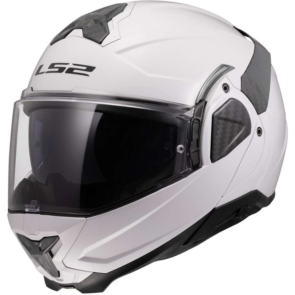 Modularer Motorradhelm P/J LS2 FF910 ADVANT II SOLID Weiß