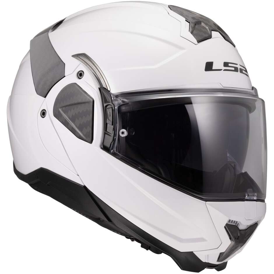 Modularer Motorradhelm P/J LS2 FF910 ADVANT II SOLID Weiß