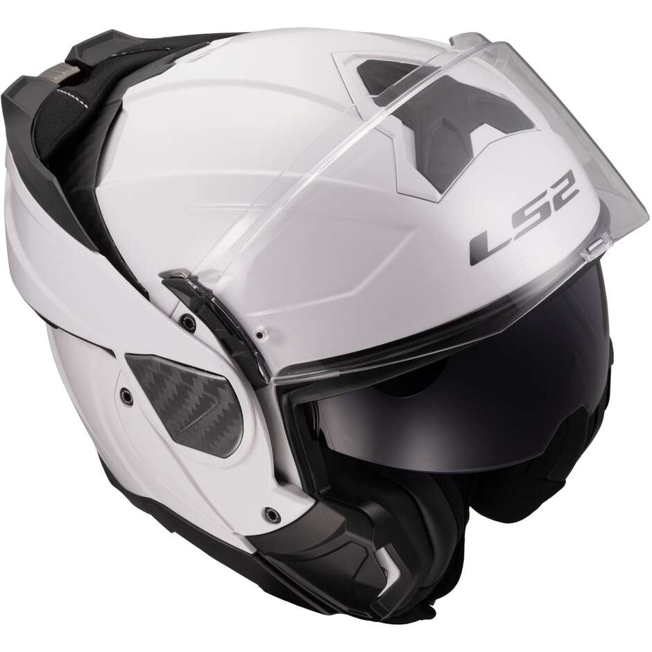 Modularer Motorradhelm P/J LS2 FF910 ADVANT II SOLID Weiß