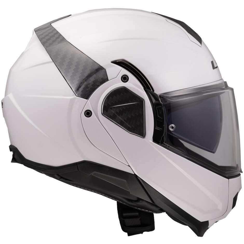 Modularer Motorradhelm P/J LS2 FF910 ADVANT II SOLID Weiß