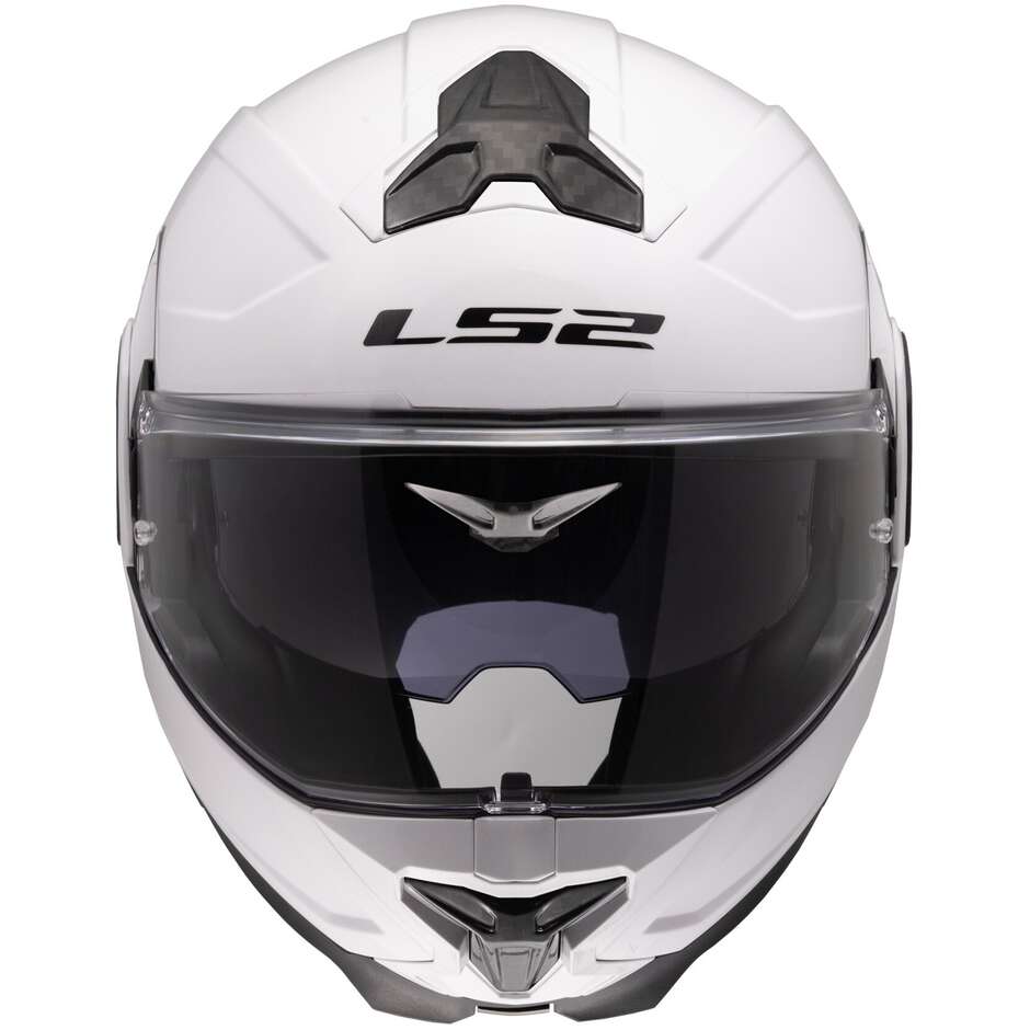 Modularer Motorradhelm P/J LS2 FF910 ADVANT II SOLID Weiß