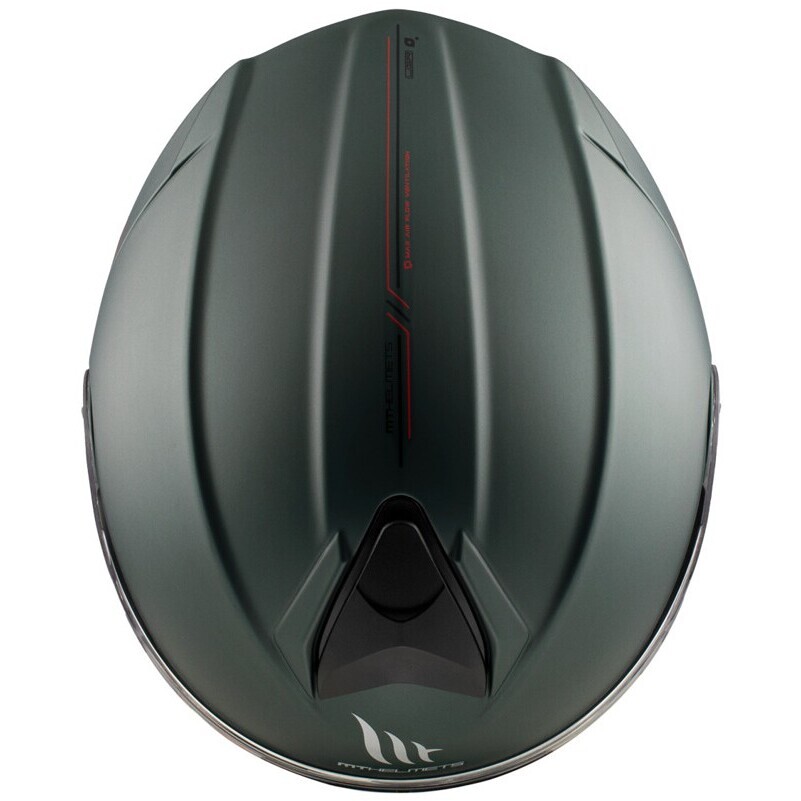 Modularer Motorradhelm P/J Mt Helm GENESIS SV S Solid A6 Mattgrün