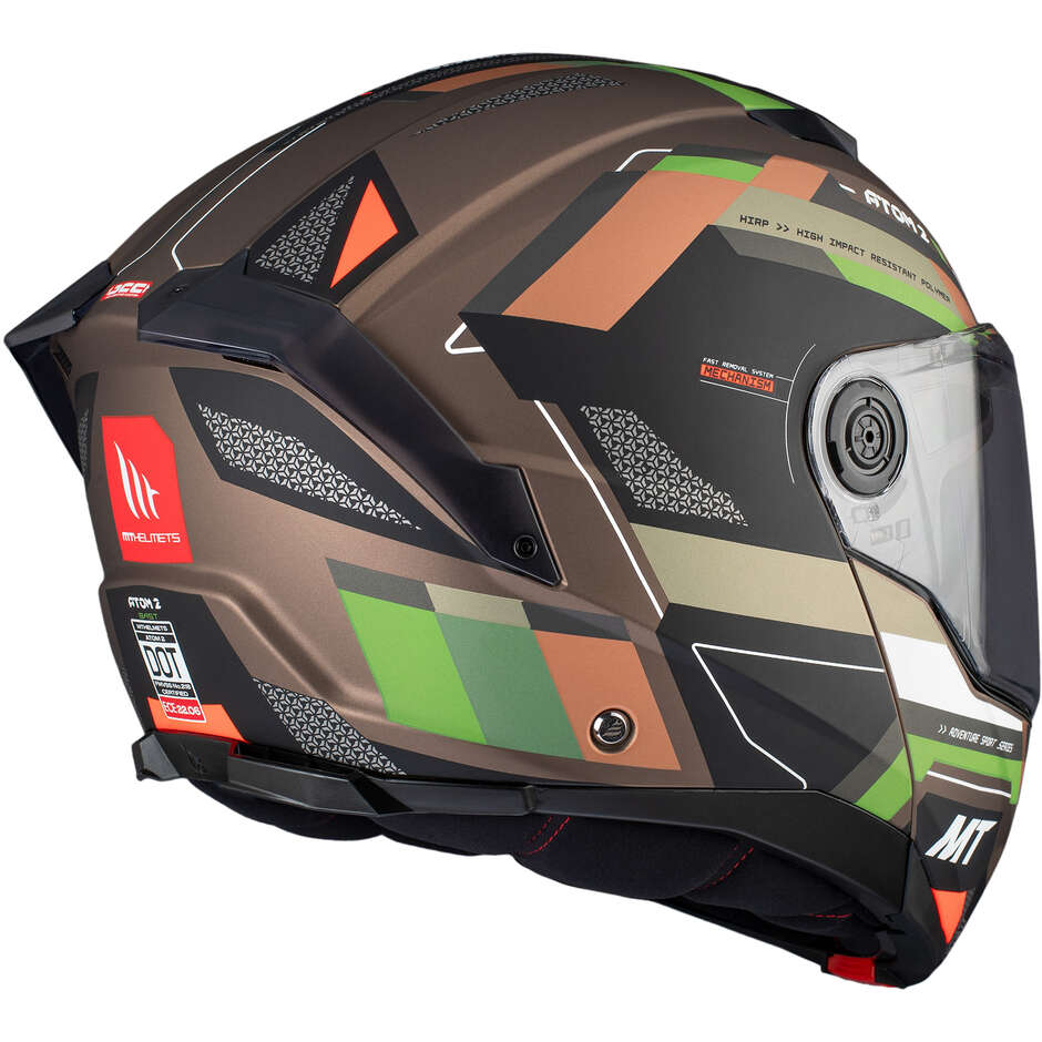 Modularer Motorradhelm P/J Mt Helmets ATOM 2 SV BAST A6 Matt
