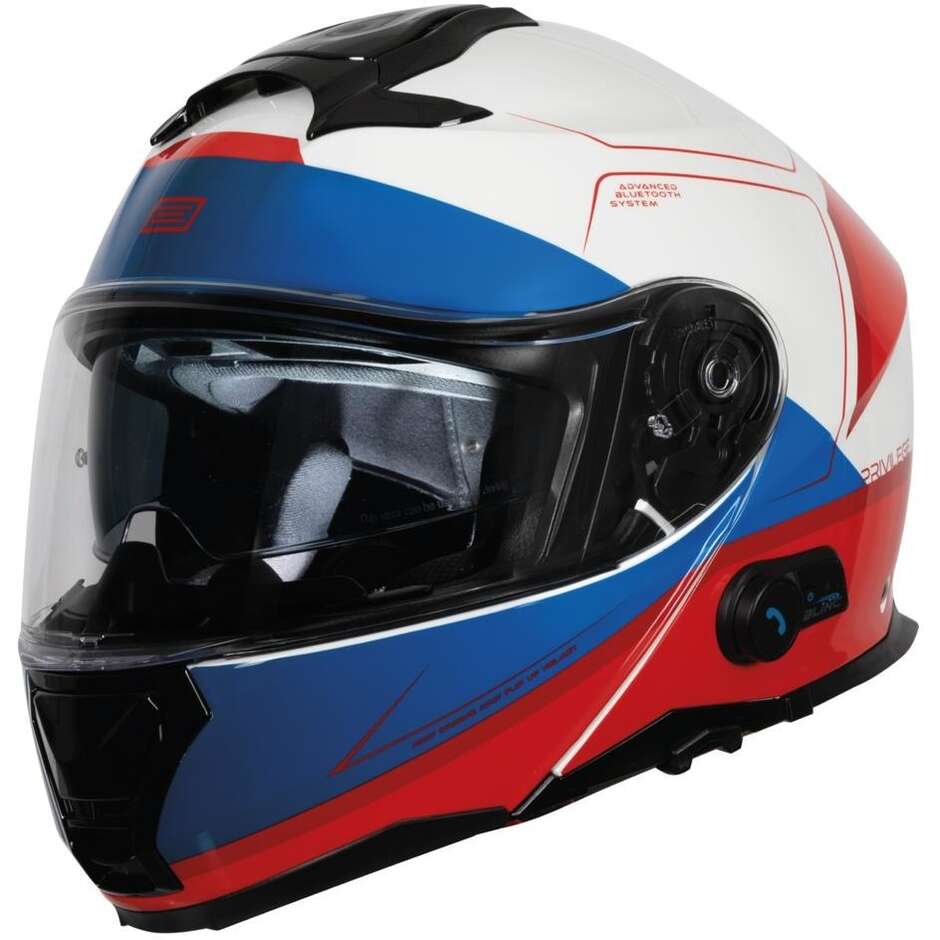 Modularer Motorradhelm P/J Origine ORIGINE LOGIC + BT PRIVILEGE Rot Weiß Glänzend 22.06