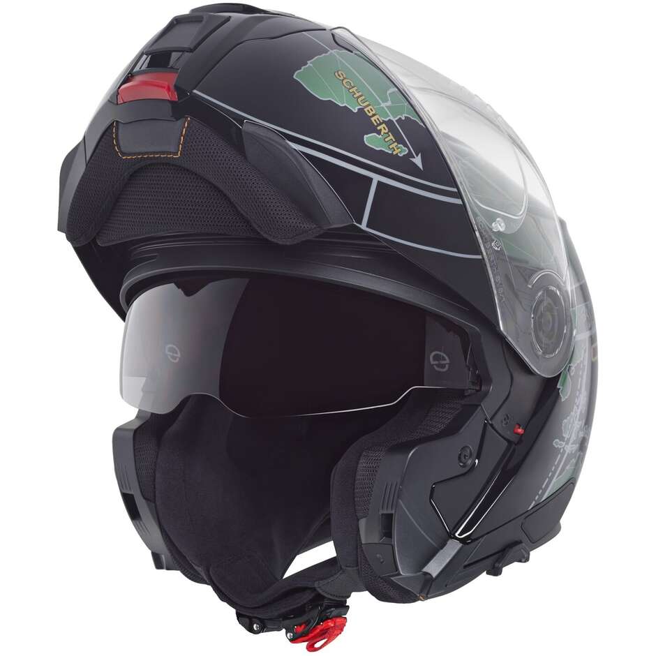 Modularer Motorradhelm P/J Schuberth C5 GLOBE Grün