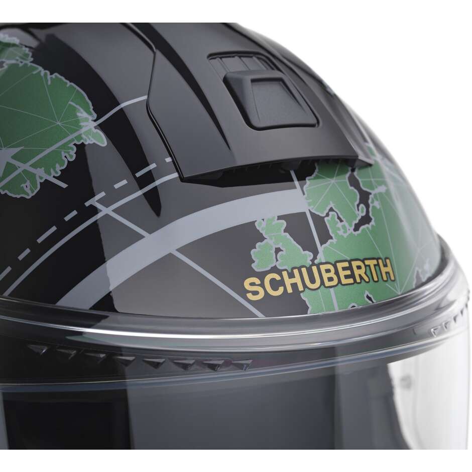 Modularer Motorradhelm P/J Schuberth C5 GLOBE Grün