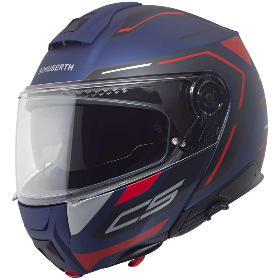 Modularer Motorradhelm P/J Schuberth C5 OMEGA Blau