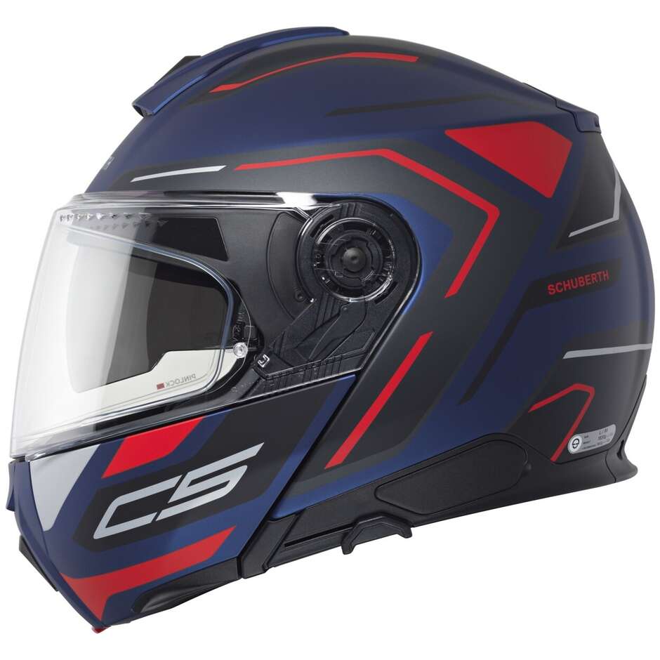 Modularer Motorradhelm P/J Schuberth C5 OMEGA Blau