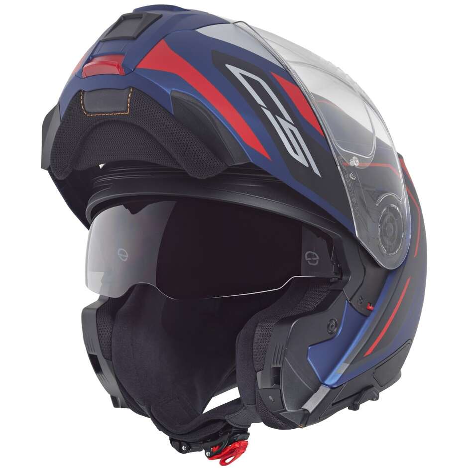 Modularer Motorradhelm P/J Schuberth C5 OMEGA Blau