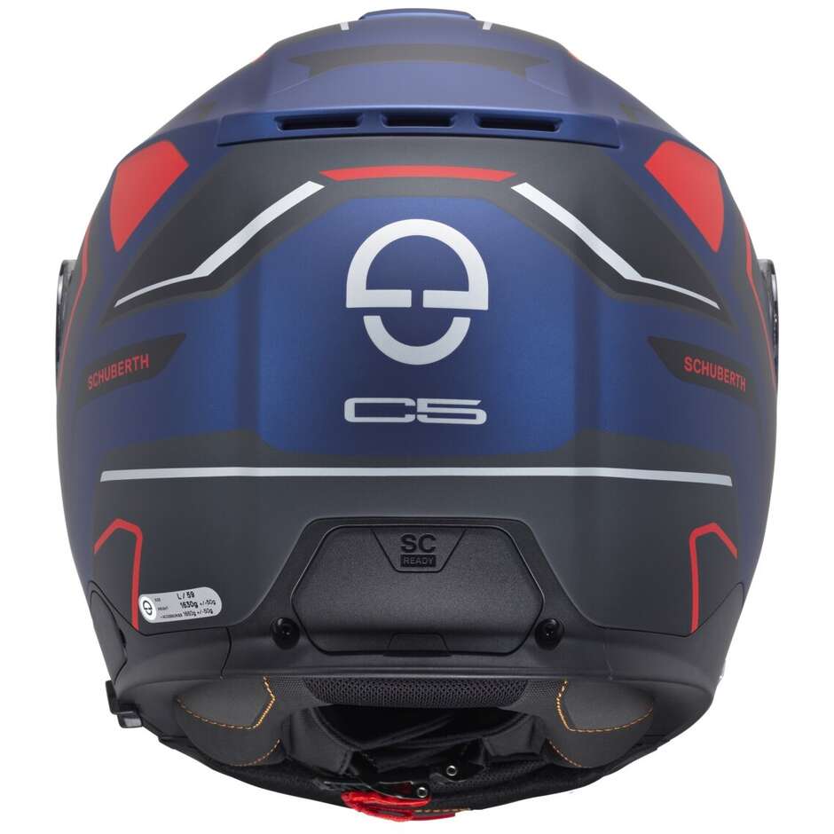 Modularer Motorradhelm P/J Schuberth C5 OMEGA Blau