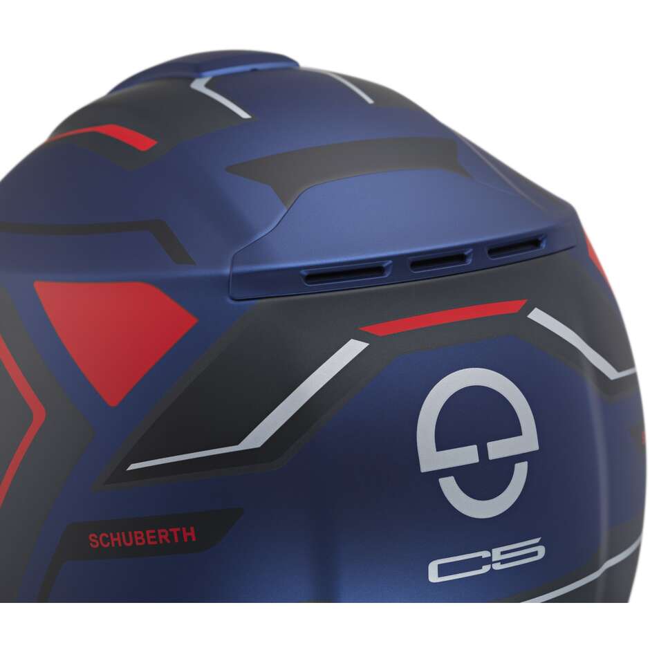 Modularer Motorradhelm P/J Schuberth C5 OMEGA Blau