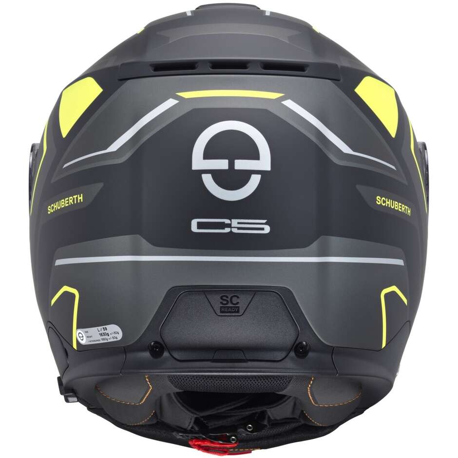 Modularer Motorradhelm P/J Schuberth C5 OMEGA Gelb