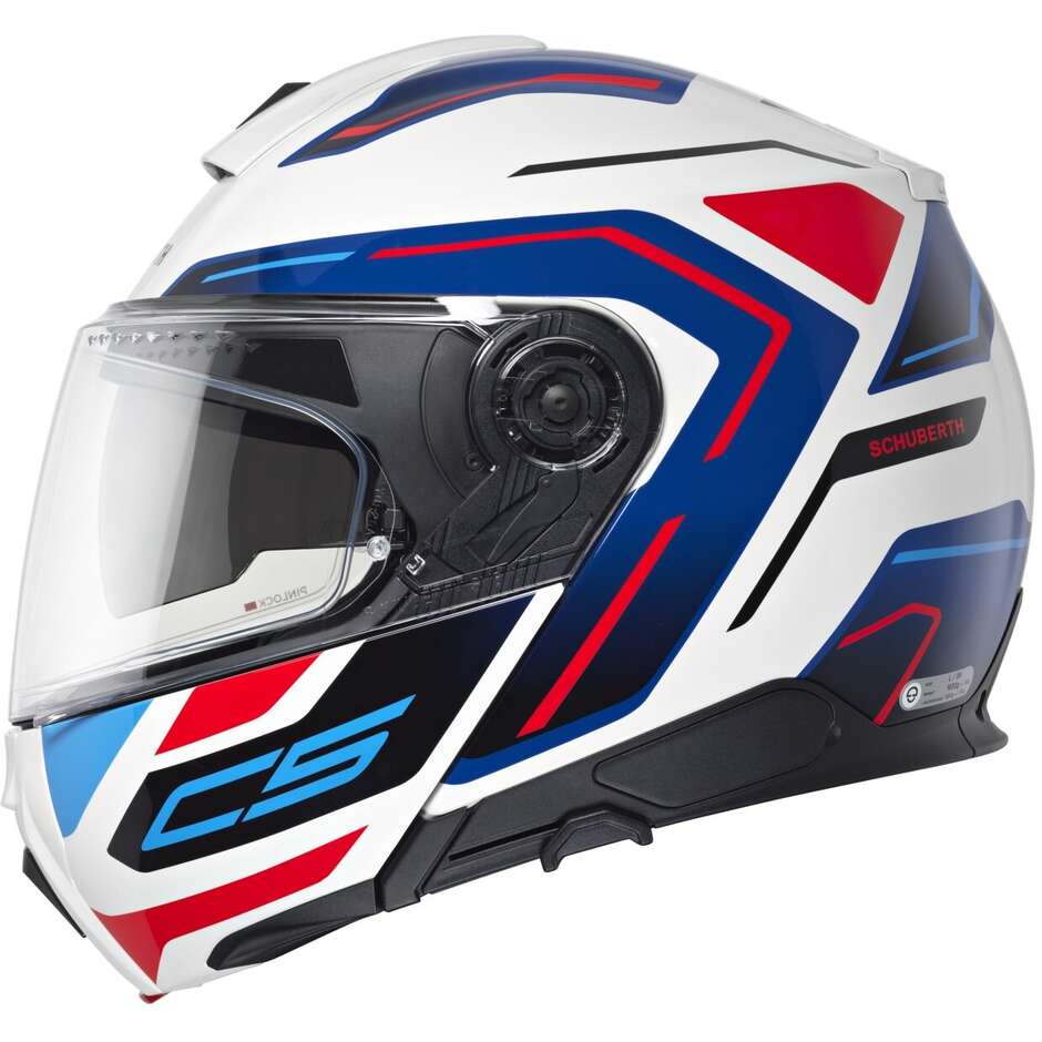 Casque moto modulable P/J Schuberth C5 OMEGA Blanc