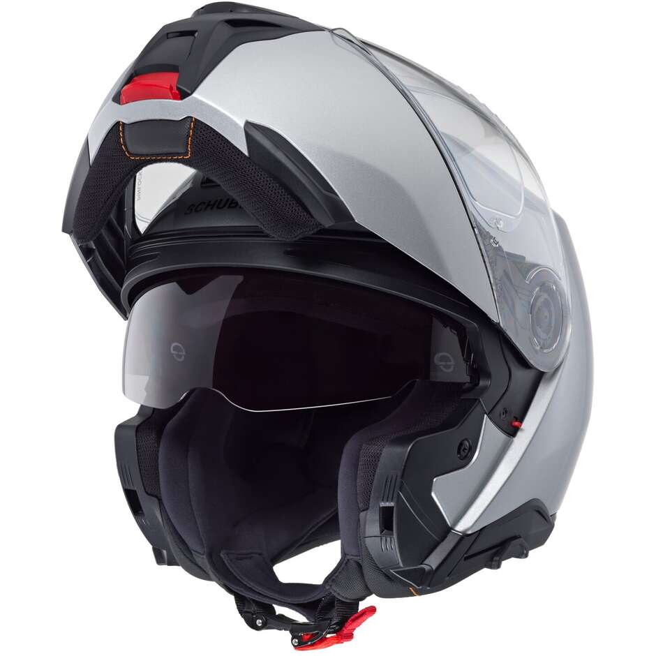 Modularer Motorradhelm P/J Schuberth CONCEPT SOLID Glossy Silver