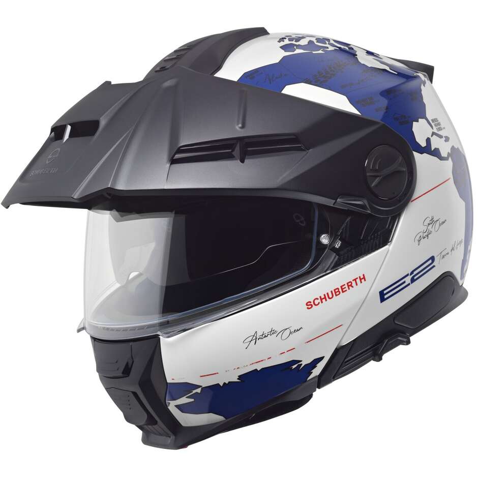 Modularer Motorradhelm P/J Schuberth E2 ATLAS Blau