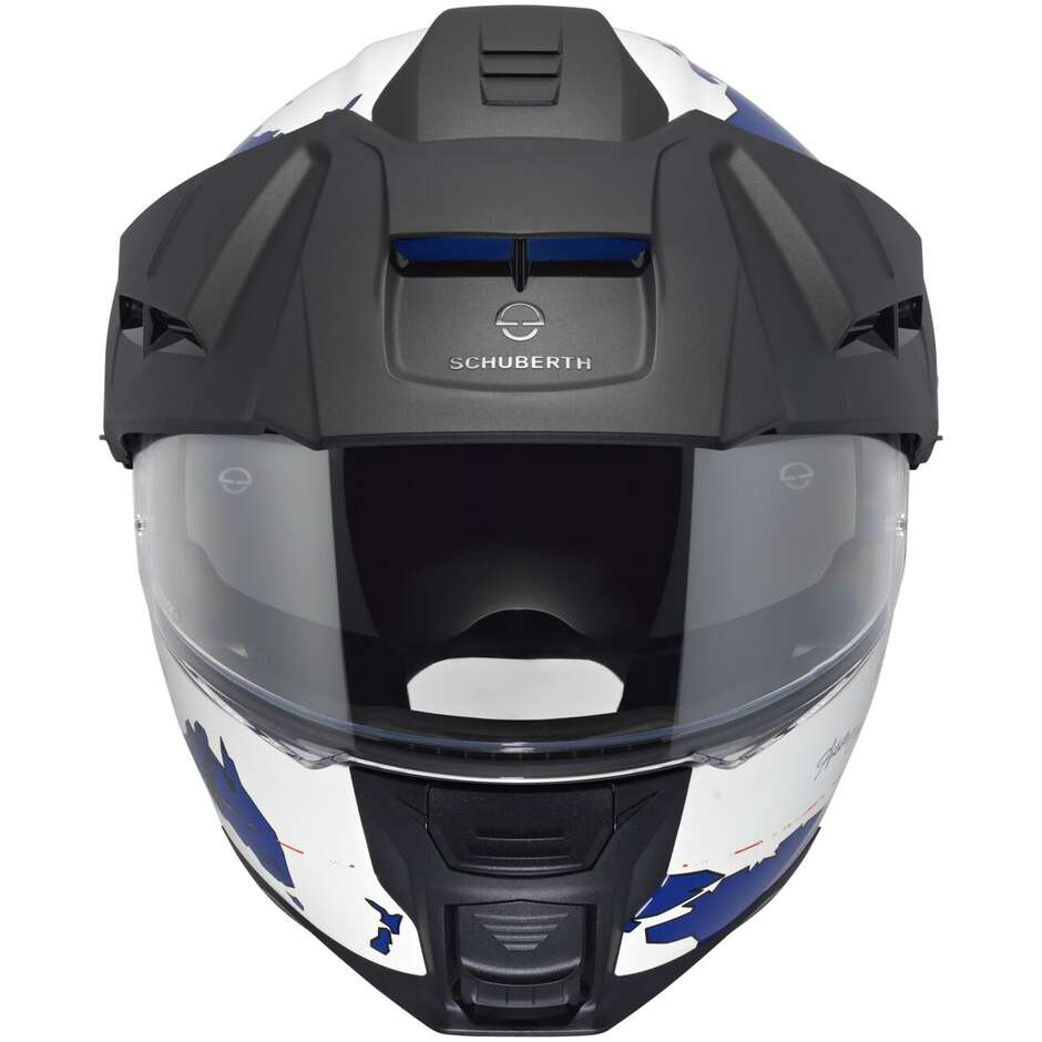 Modularer Motorradhelm P/J Schuberth E2 ATLAS Blau