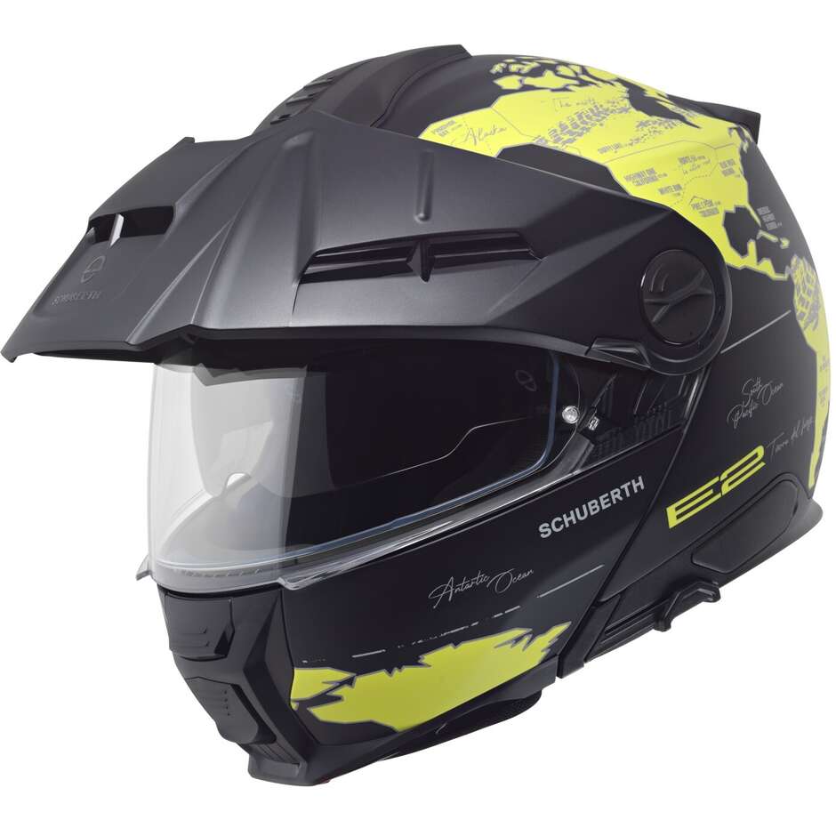 Modularer Motorradhelm P/J Schuberth E2 ATLAS Gelb