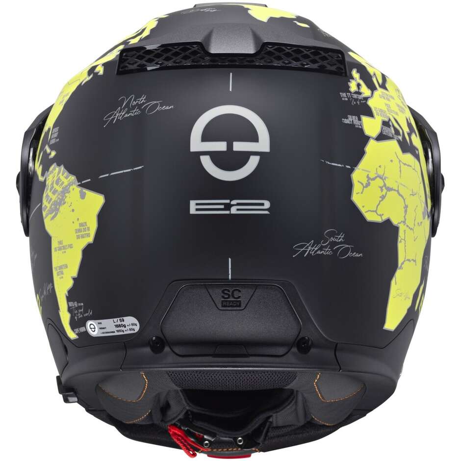 Modularer Motorradhelm P/J Schuberth E2 ATLAS Gelb