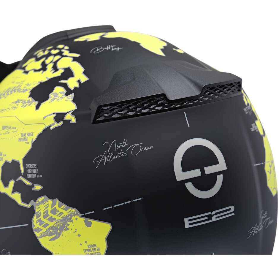 Modularer Motorradhelm P/J Schuberth E2 ATLAS Gelb