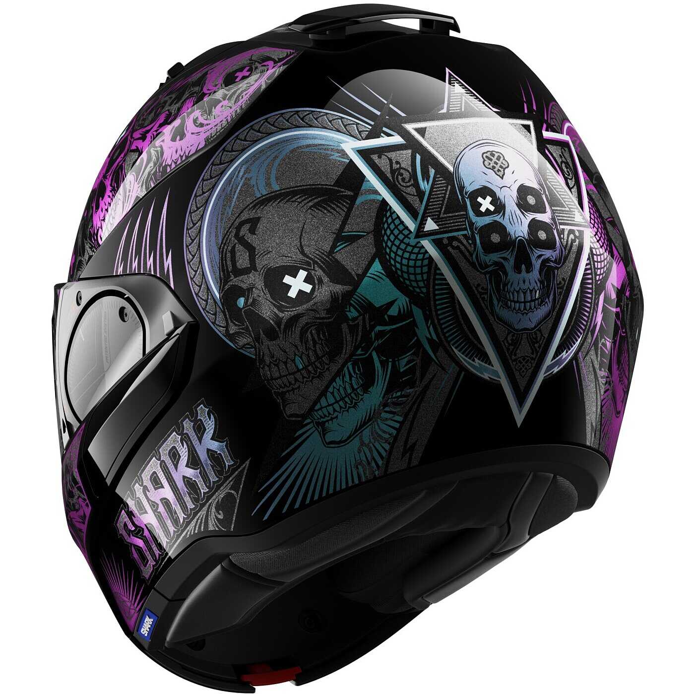 Shark EVOJET KARONN Modularer Motorradhelm, Größe XL – Mit Integriertem Sonnenvisier & Leicht