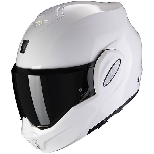 Modularer Motorradhelm Scorpion EXO TECH SOLID Glossy White