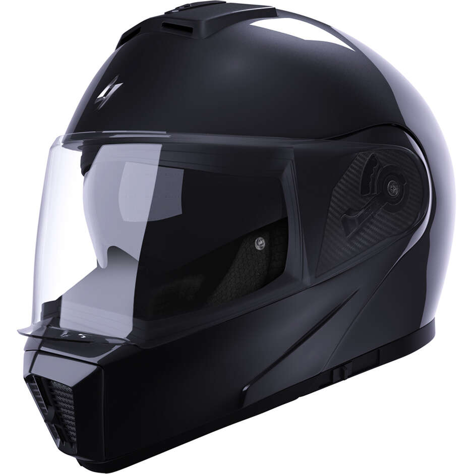 Modularer Motorradhelm Stormer SLIDE Solid Black Pearl
