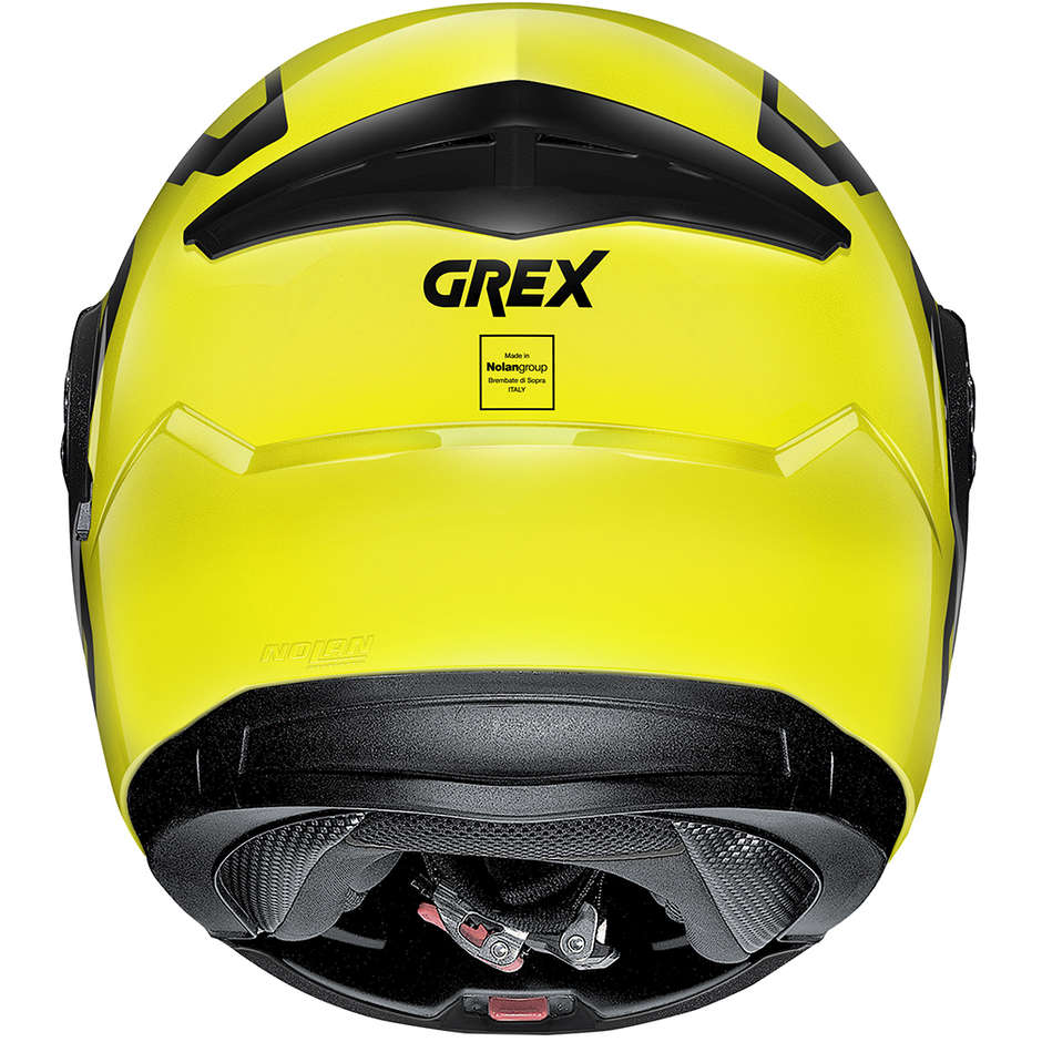 Modularer Motorradhelm Zugelassen P / J Grex G9.1 Evolve CROSSROAD N-Com 042 Gelbe LED