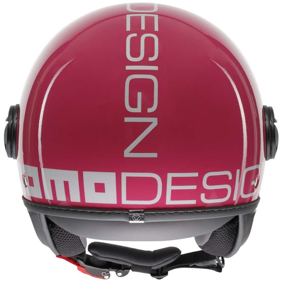 Momo Design FGTR CLASSIC Candy Fuchsia Weißer Motorrad-Jethelm